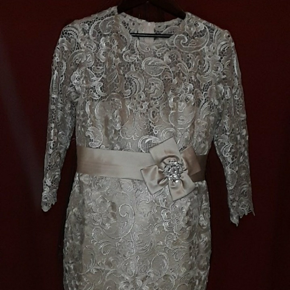 Champagne mother of the bride dress